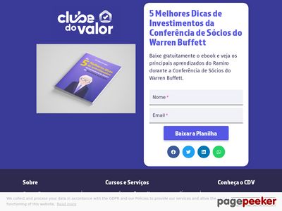 E-book 5 Melhores Dicas De Investimentos Da Conferncia De Scios Do Warren Buffett